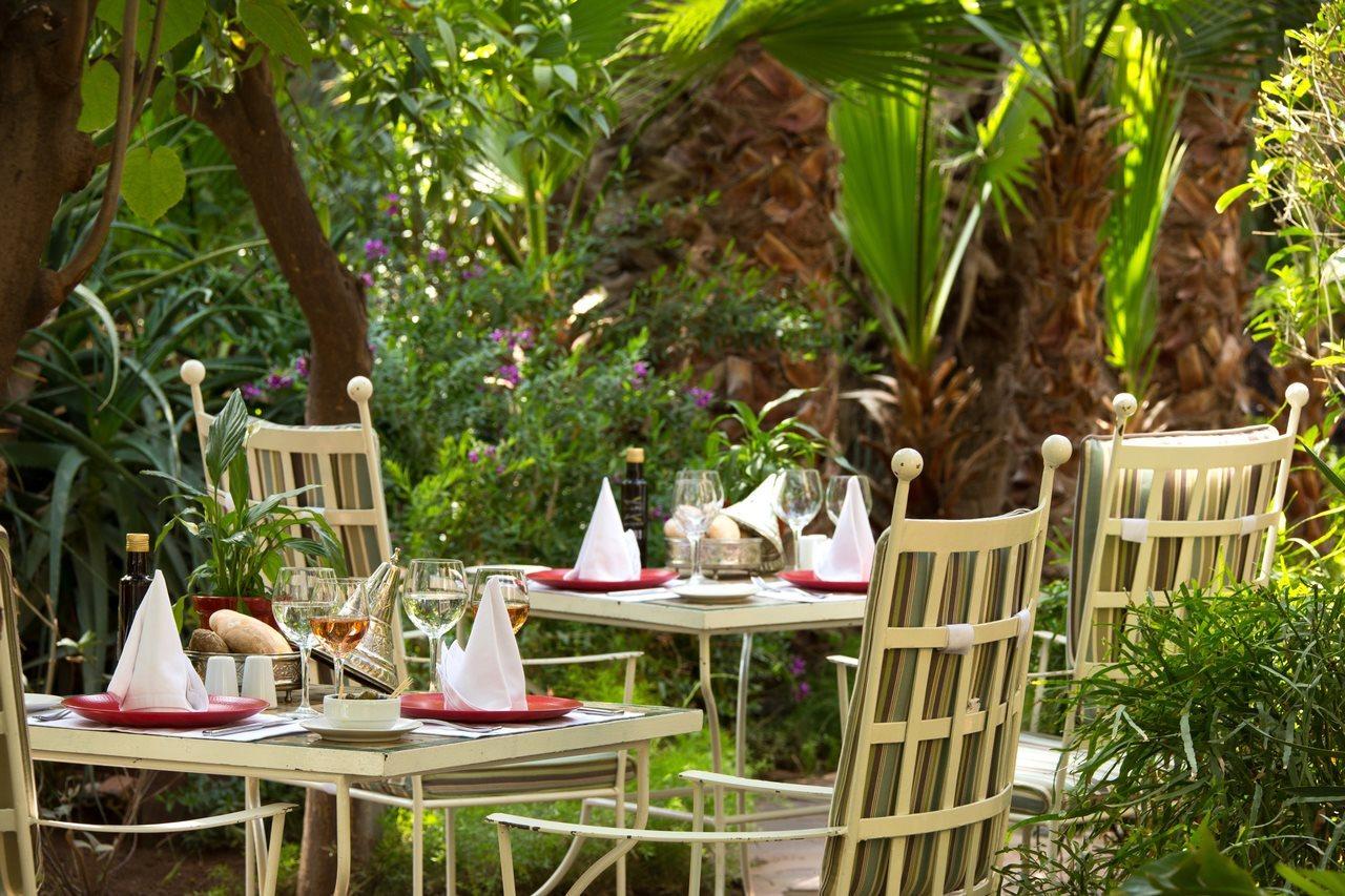 Les Jardins De La Medina Hotel Marrakesh Exterior foto The restaurant