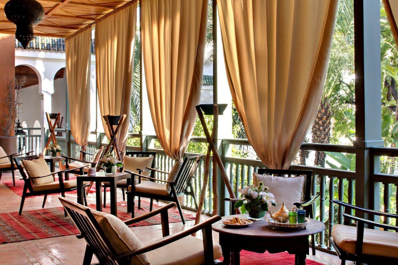 Les Jardins De La Medina Hotel Marrakesh Exterior foto The hotel's restaurant