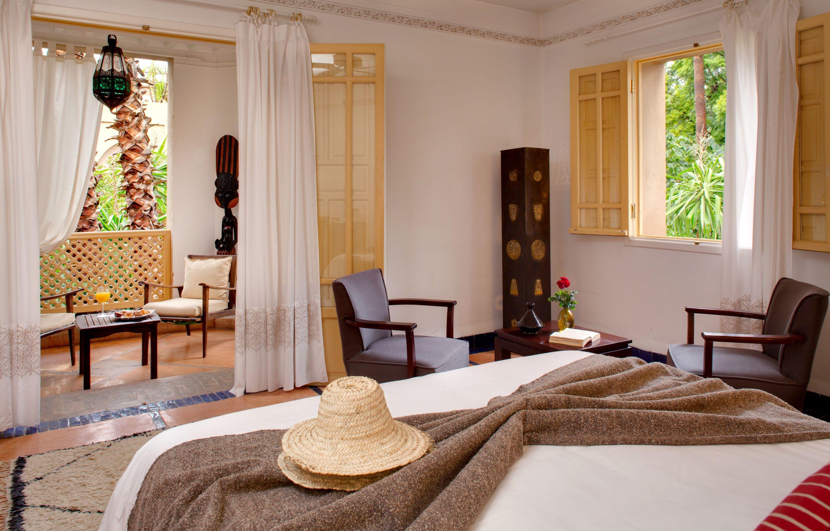 Les Jardins De La Medina Hotel Marrakesh Exterior foto A room at the hotel