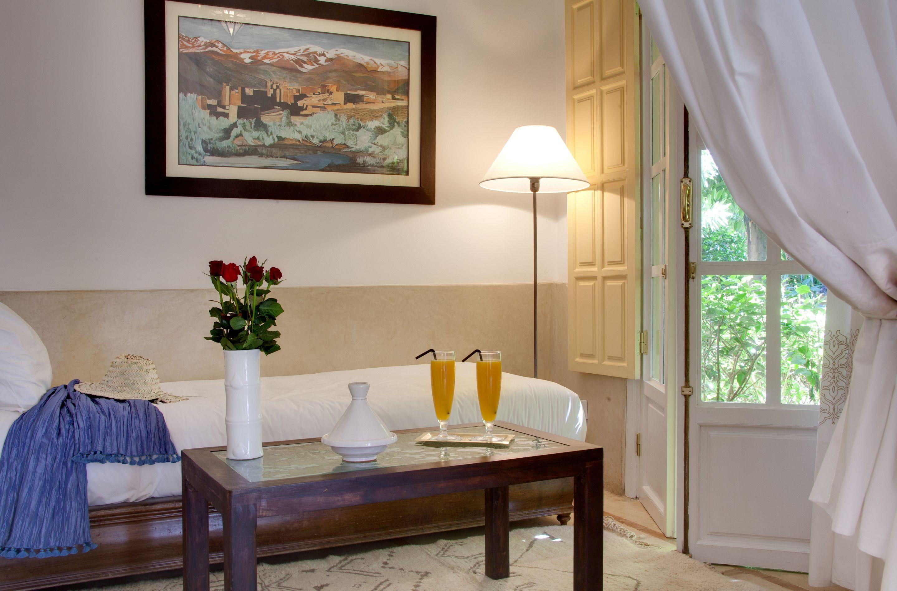 Les Jardins De La Medina Hotel Marrakesh Exterior foto A room at the hotel