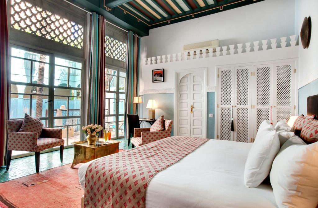 Les Jardins De La Medina Hotel Marrakesh Exterior foto A room at the hotel