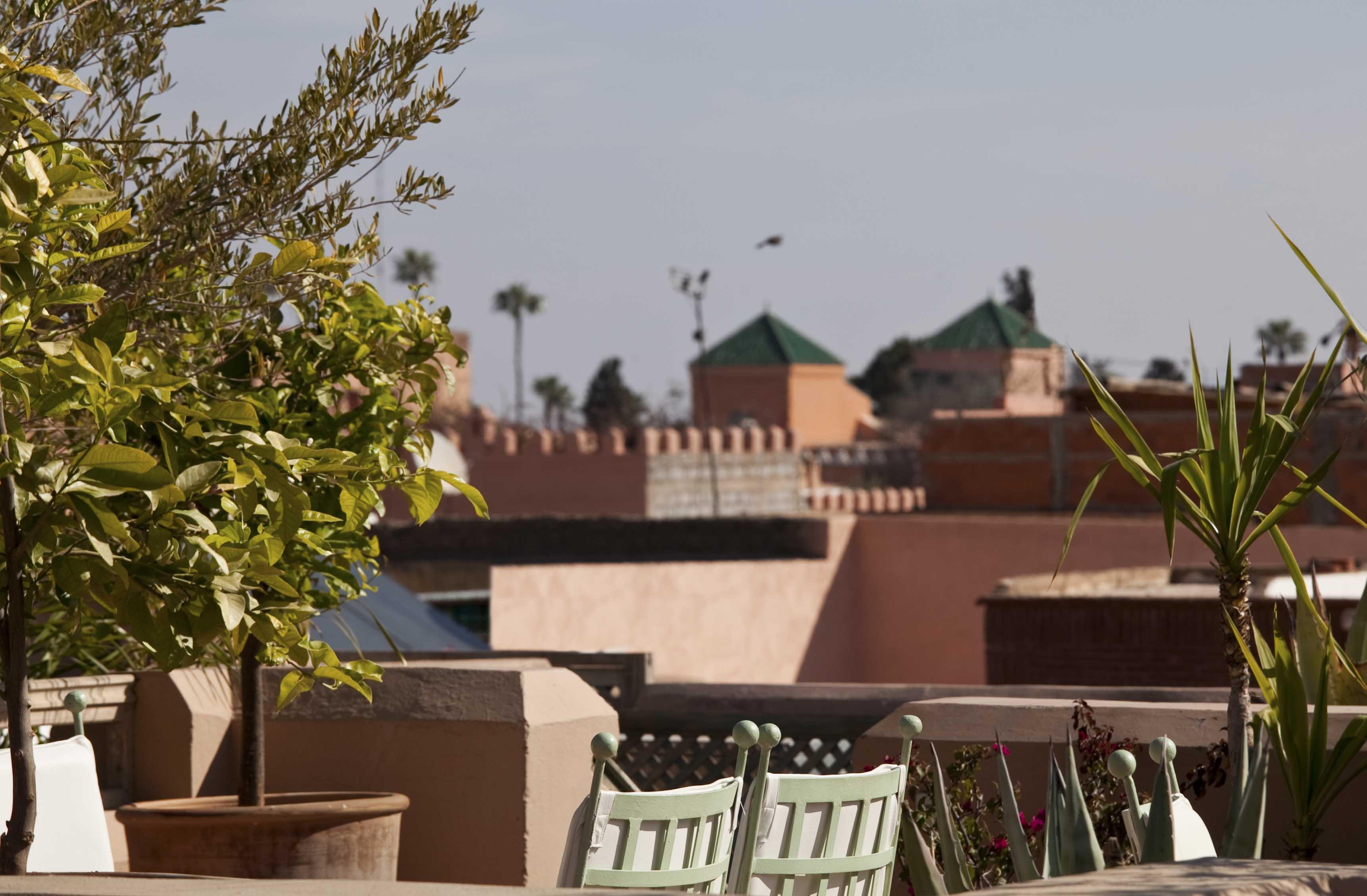 Les Jardins De La Medina Hotel Marrakesh Exterior foto Rooftop terrace in Marrakech