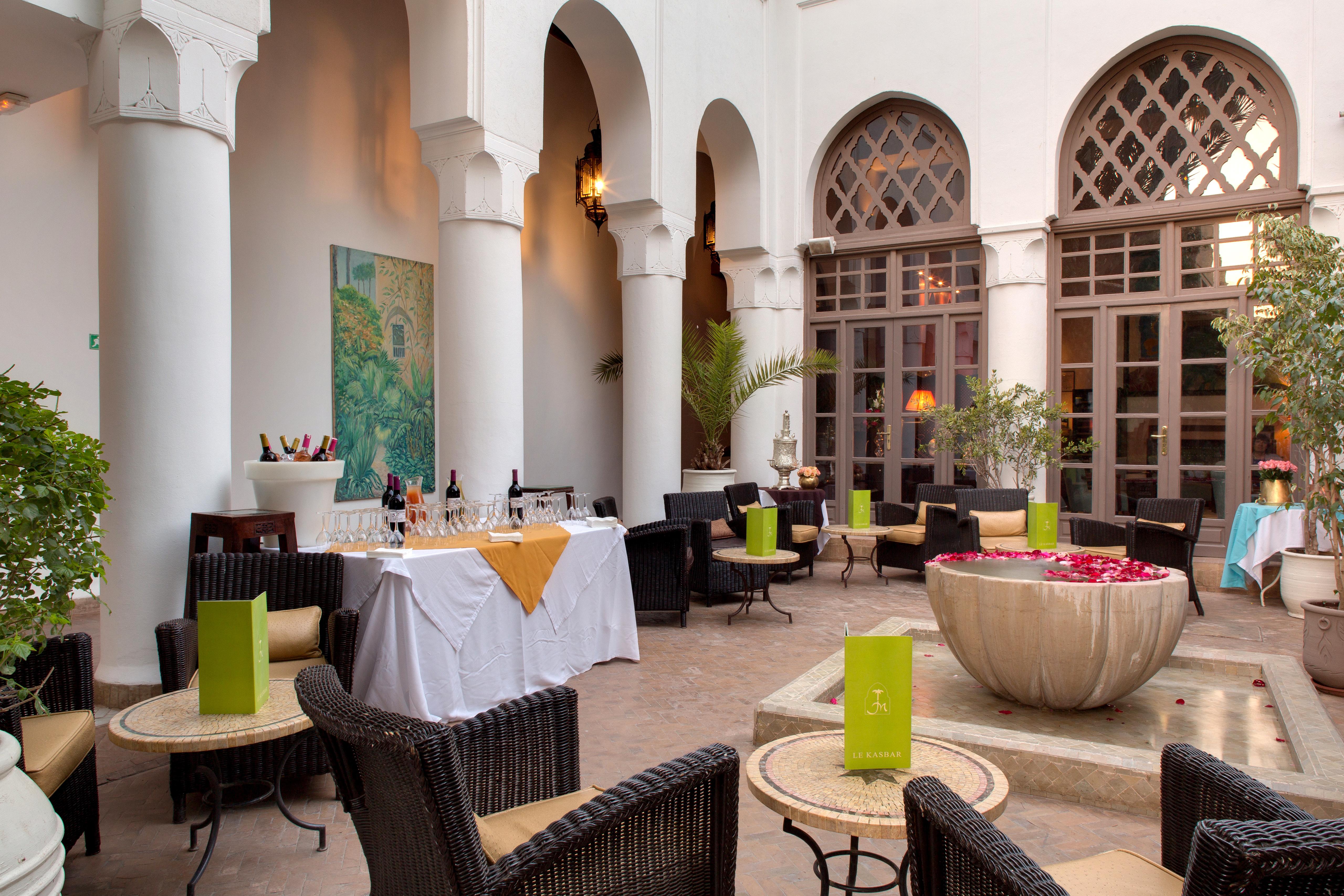 Les Jardins De La Medina Hotel Marrakesh Exterior foto The hotel's restaurant